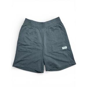 3/$12 Dark Heather Grey Smocked Wide Leg Loose Fit Sweat Shorts Size Small